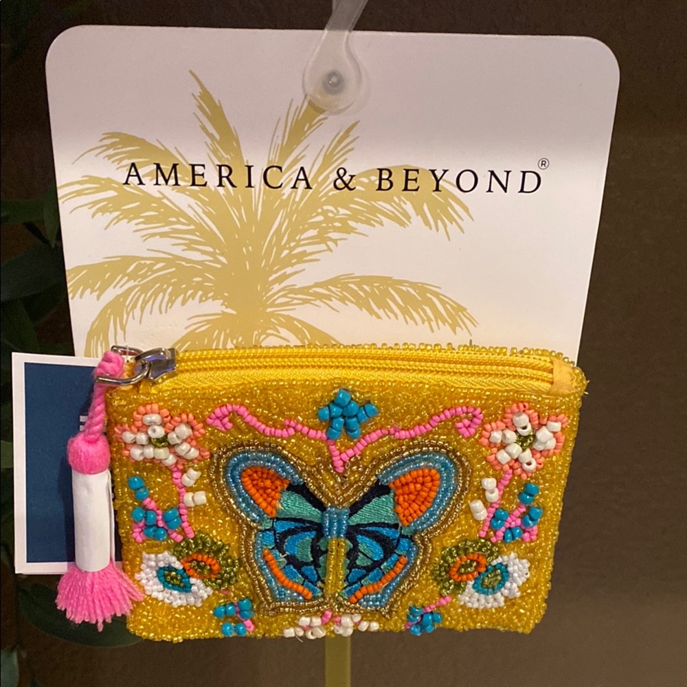 Viral TikTok Beaded Bag - Butterfly Coin Purse